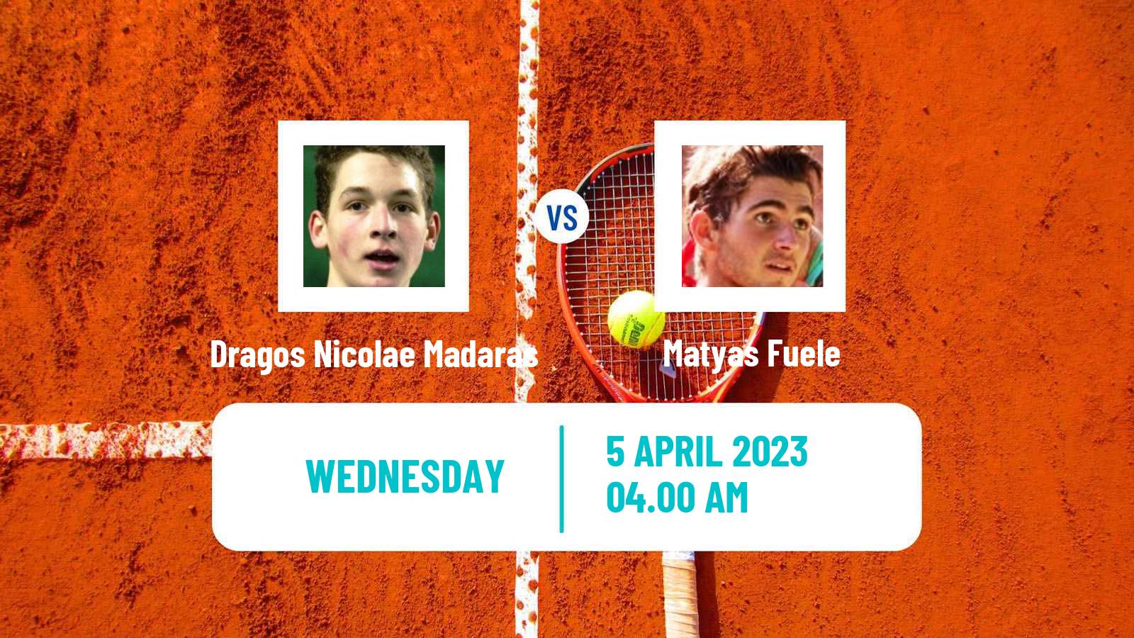 Tennis ITF Tournaments Dragos Nicolae Madaras - Matyas Fuele