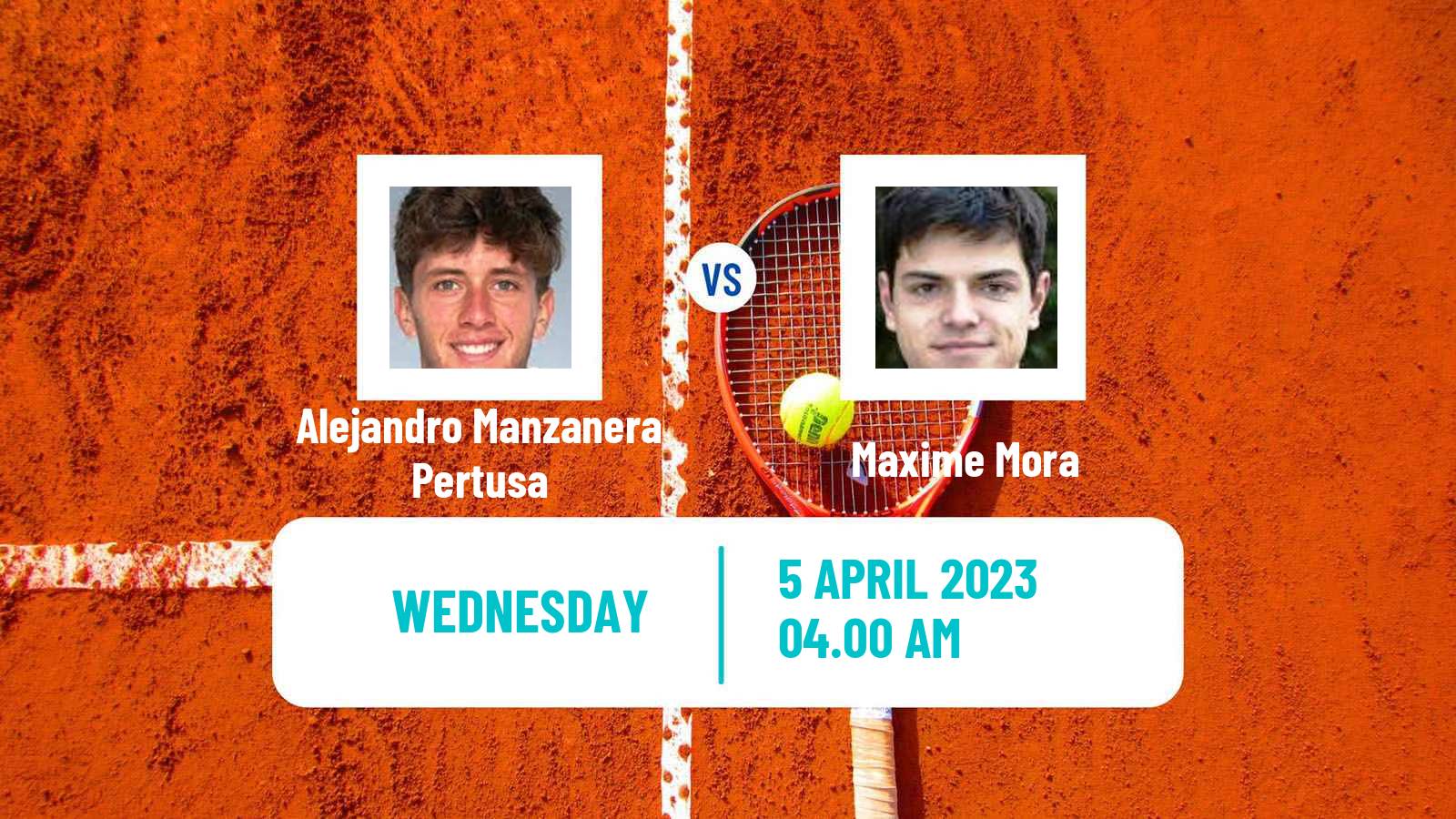 Tennis ITF Tournaments Alejandro Manzanera Pertusa - Maxime Mora