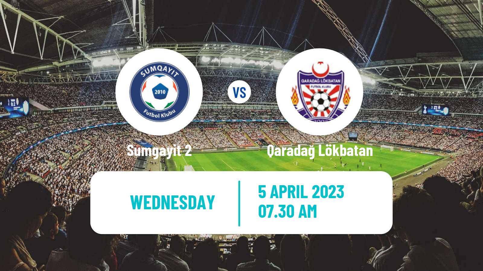 Soccer Azerbaijan First Division Sumgayit 2 - Qaradağ Lökbatan