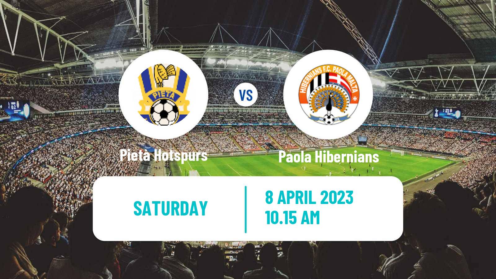 Soccer Maltese Premier League Pietà Hotspurs - Paola Hibernians