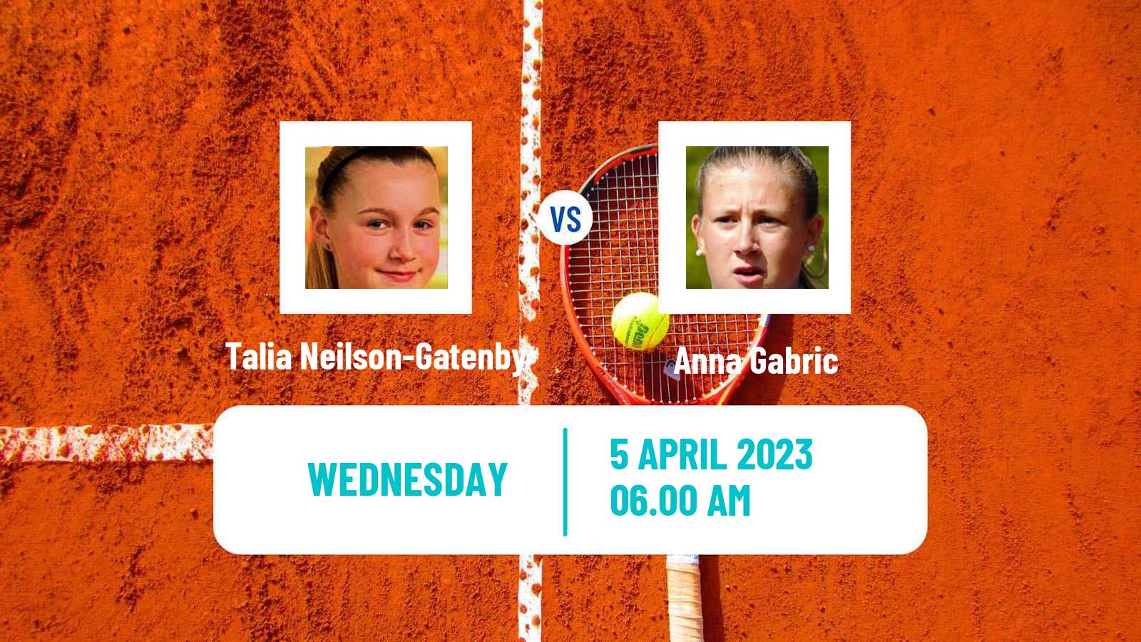 Tennis ITF Tournaments Talia Neilson-Gatenby - Anna Gabric