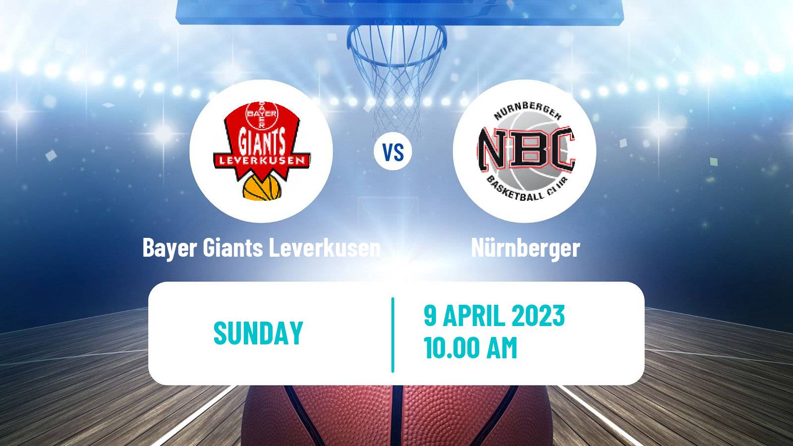 Basketball German Pro A Basketball Bayer Giants Leverkusen - Nürnberger