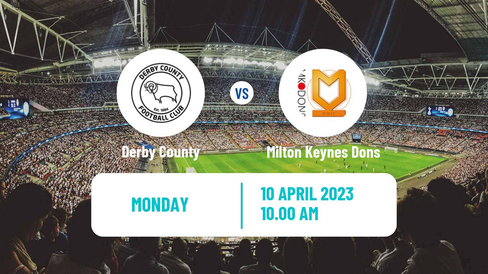 Soccer English League One Derby County - Milton Keynes Dons