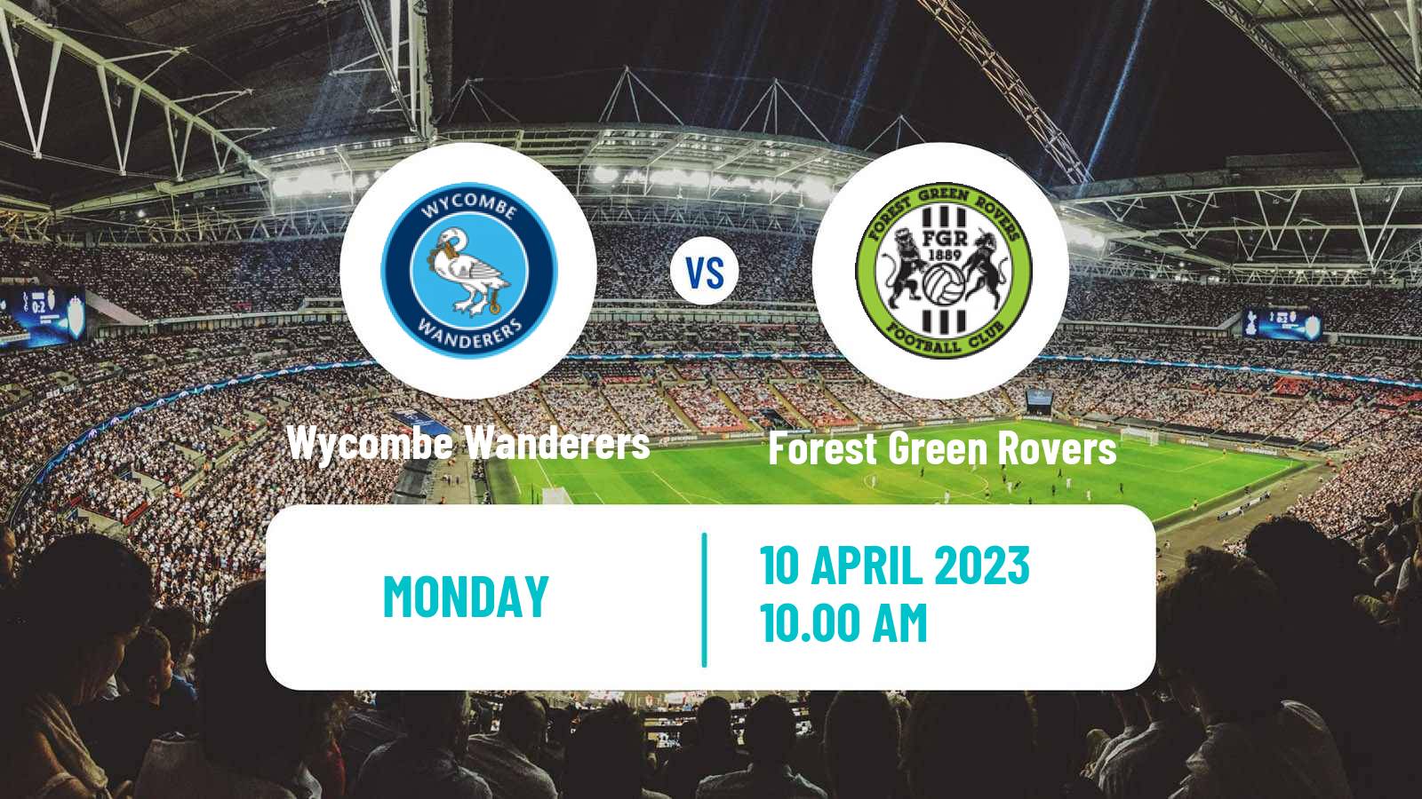 Soccer English League One Wycombe Wanderers - Forest Green Rovers