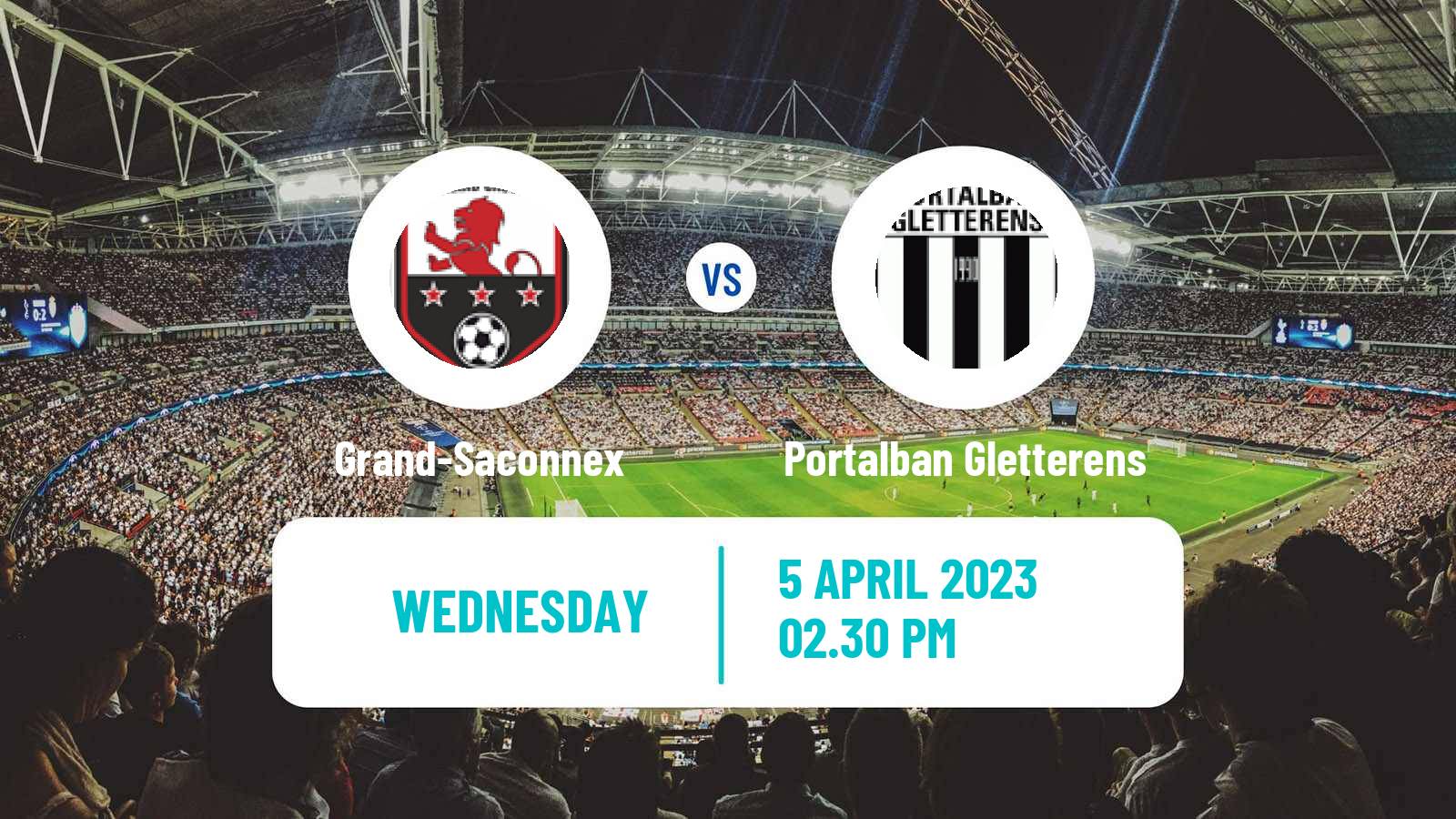 Soccer Swiss 1 Liga Classic Group 1 Grand-Saconnex - Portalban Gletterens