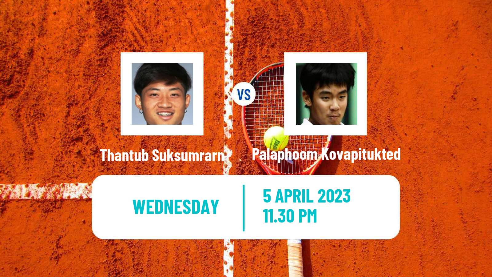 Tennis ITF Tournaments Thantub Suksumrarn - Palaphoom Kovapitukted