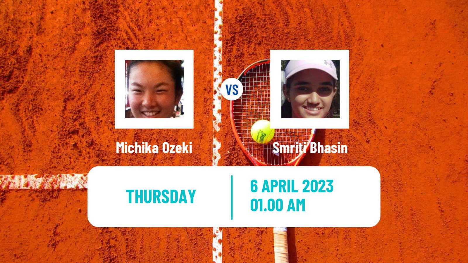 Tennis ITF Tournaments Michika Ozeki - Smriti Bhasin