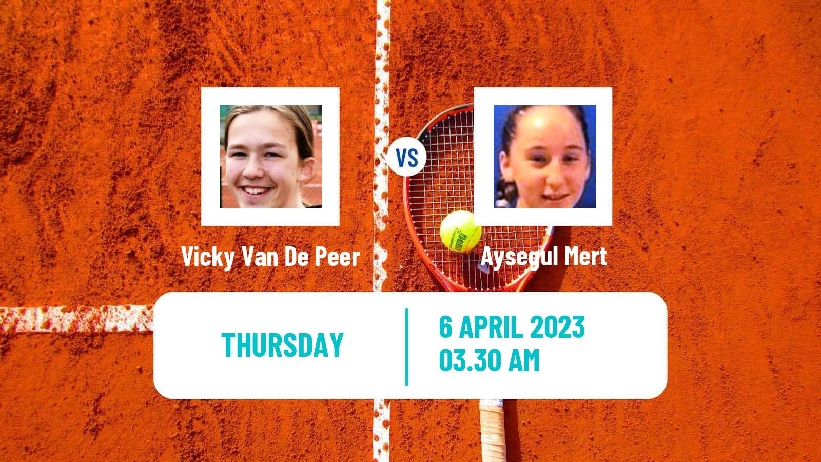 Tennis ITF Tournaments Vicky Van De Peer - Aysegul Mert