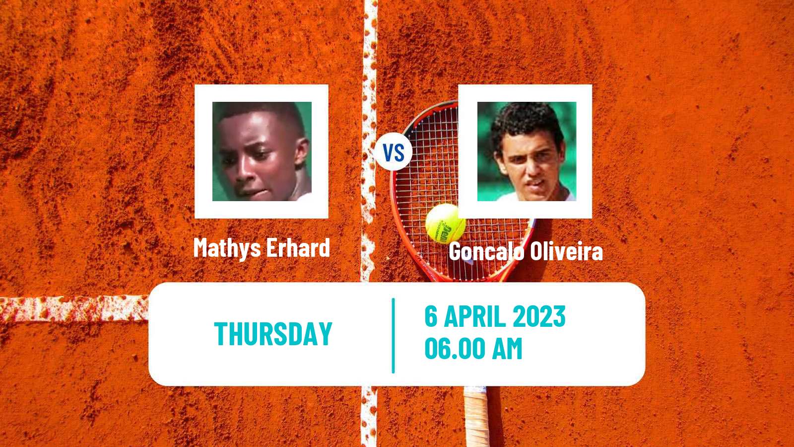Tennis ITF Tournaments Mathys Erhard - Goncalo Oliveira