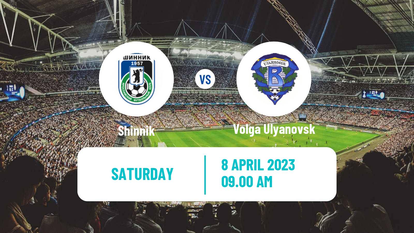 Soccer Russian FNL Shinnik - Volga Ulyanovsk