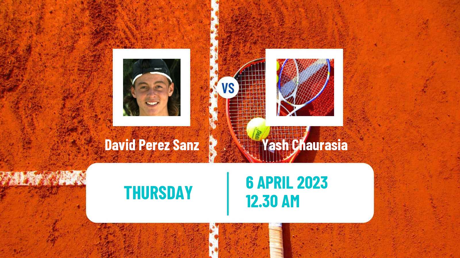 Tennis ITF Tournaments David Perez Sanz - Yash Chaurasia