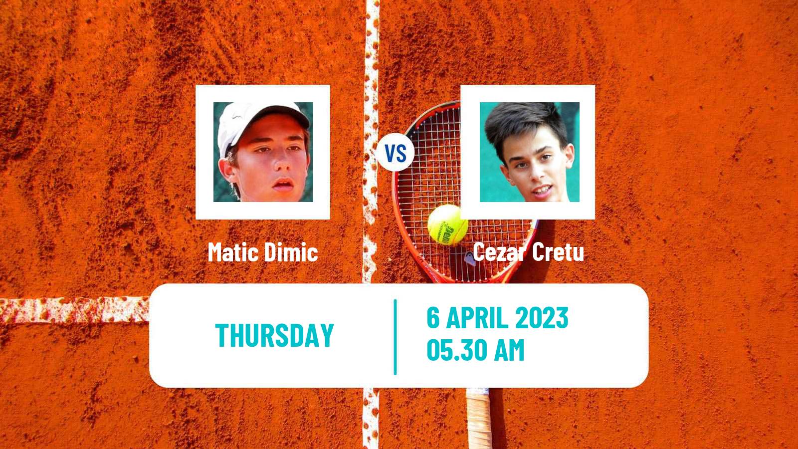 Tennis ITF Tournaments Matic Dimic - Cezar Cretu