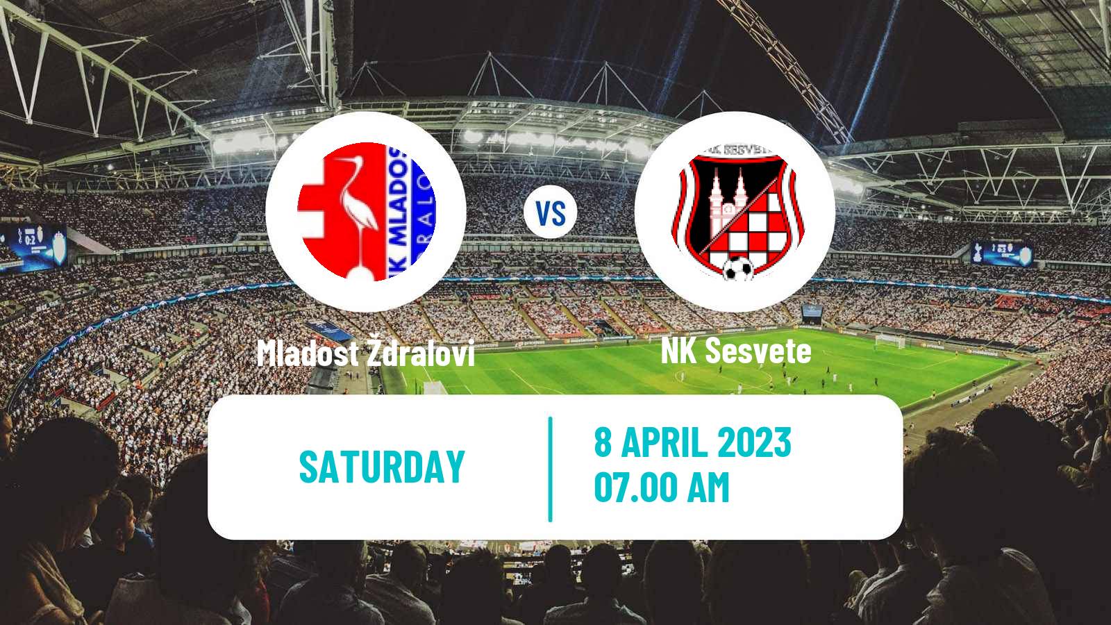 Soccer Croatian Druga NL Mladost Ždralovi - Sesvete