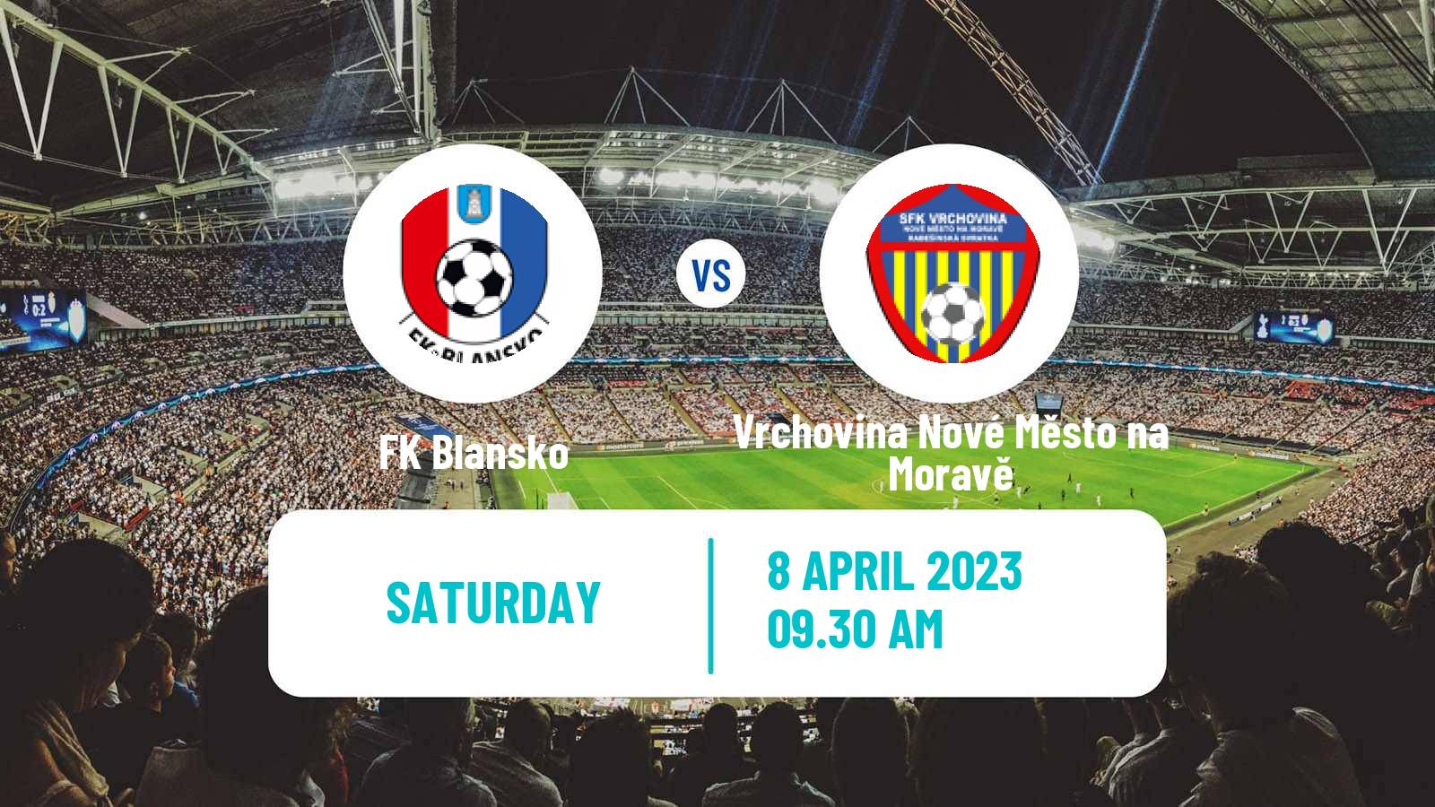 Soccer Czech MSFL Blansko - Vrchovina Nové Město na Moravě