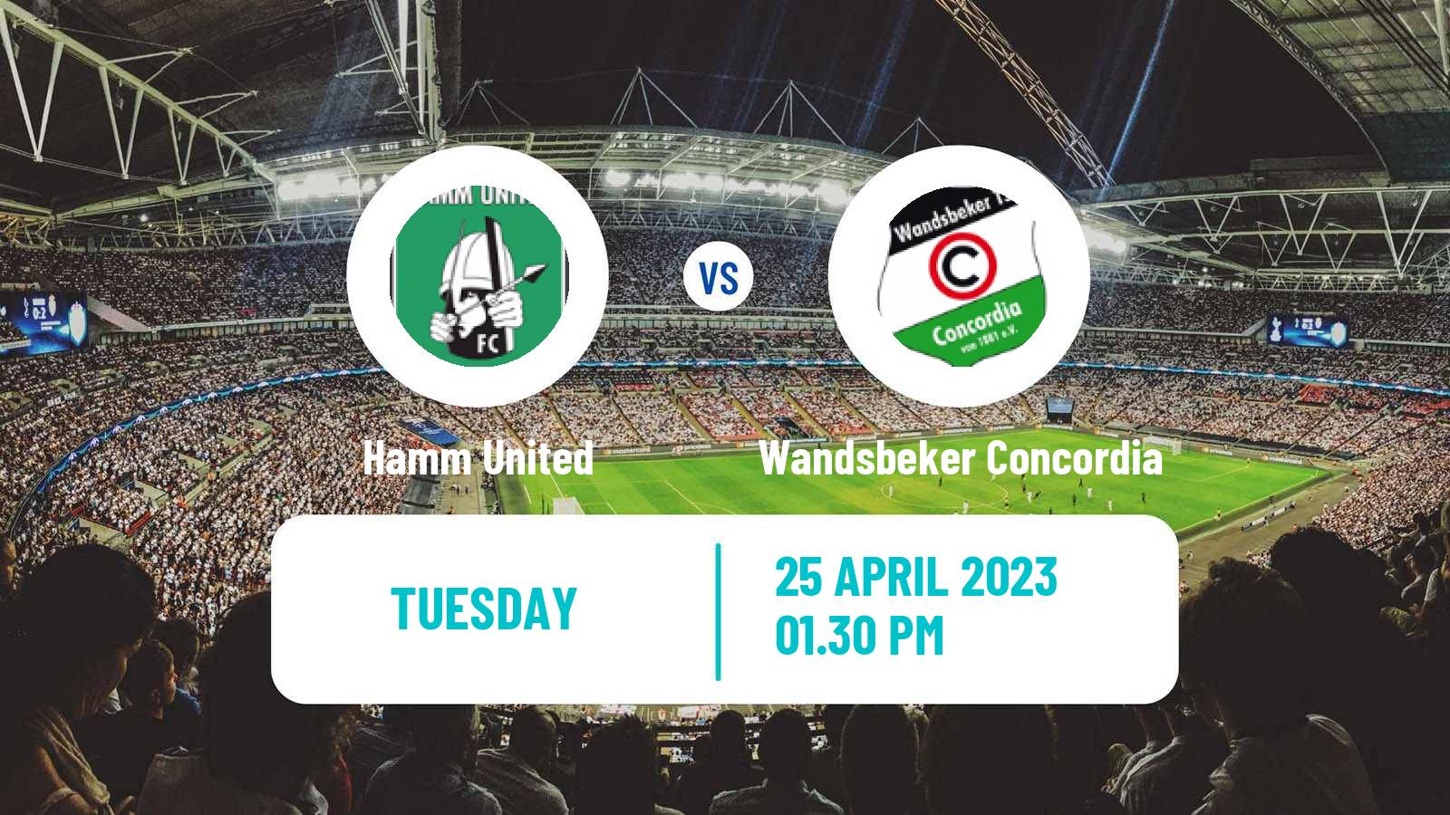 Soccer German Oberliga Hamburg Hamm United - Wandsbeker Concordia