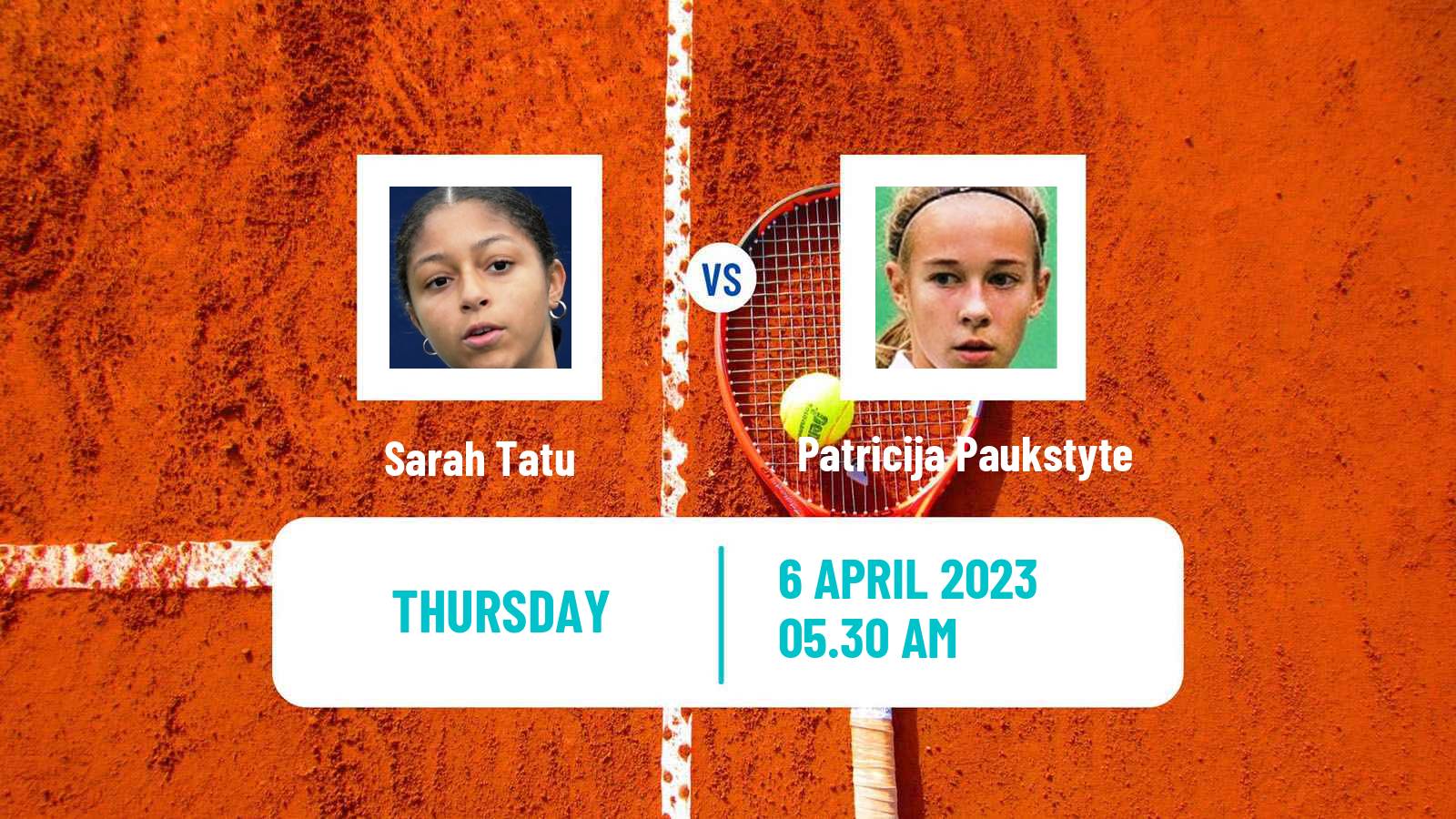 Tennis ITF Tournaments Sarah Tatu - Patricija Paukstyte
