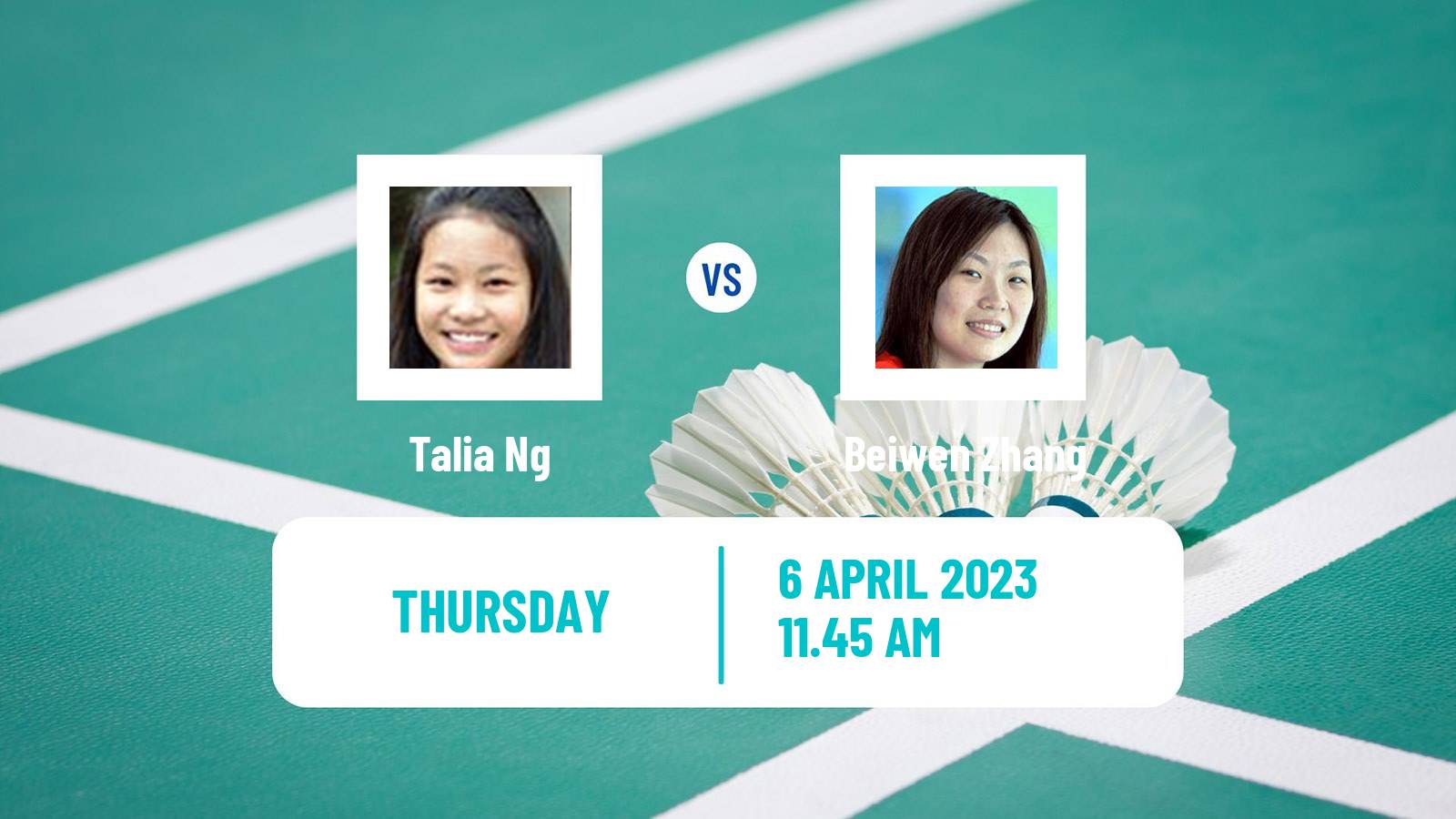 Badminton Badminton Talia Ng - Beiwen Zhang