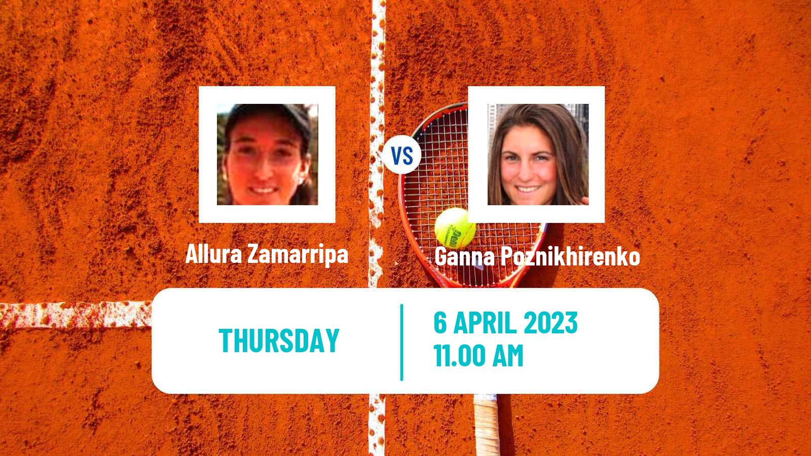 Tennis ITF Tournaments Allura Zamarripa - Ganna Poznikhirenko