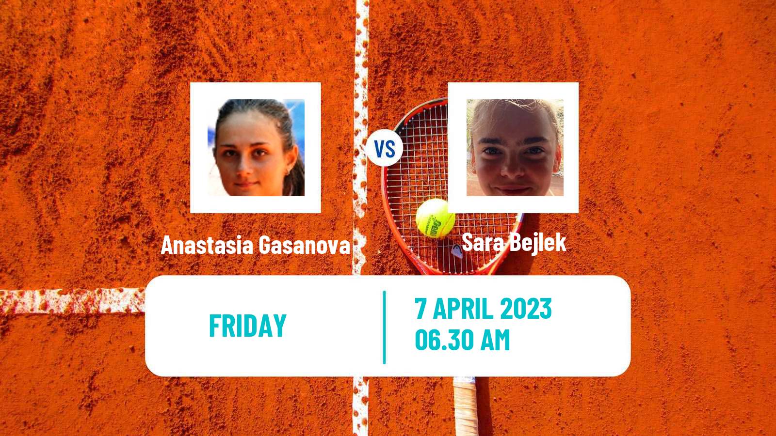 Tennis ITF Tournaments Anastasia Gasanova - Sara Bejlek