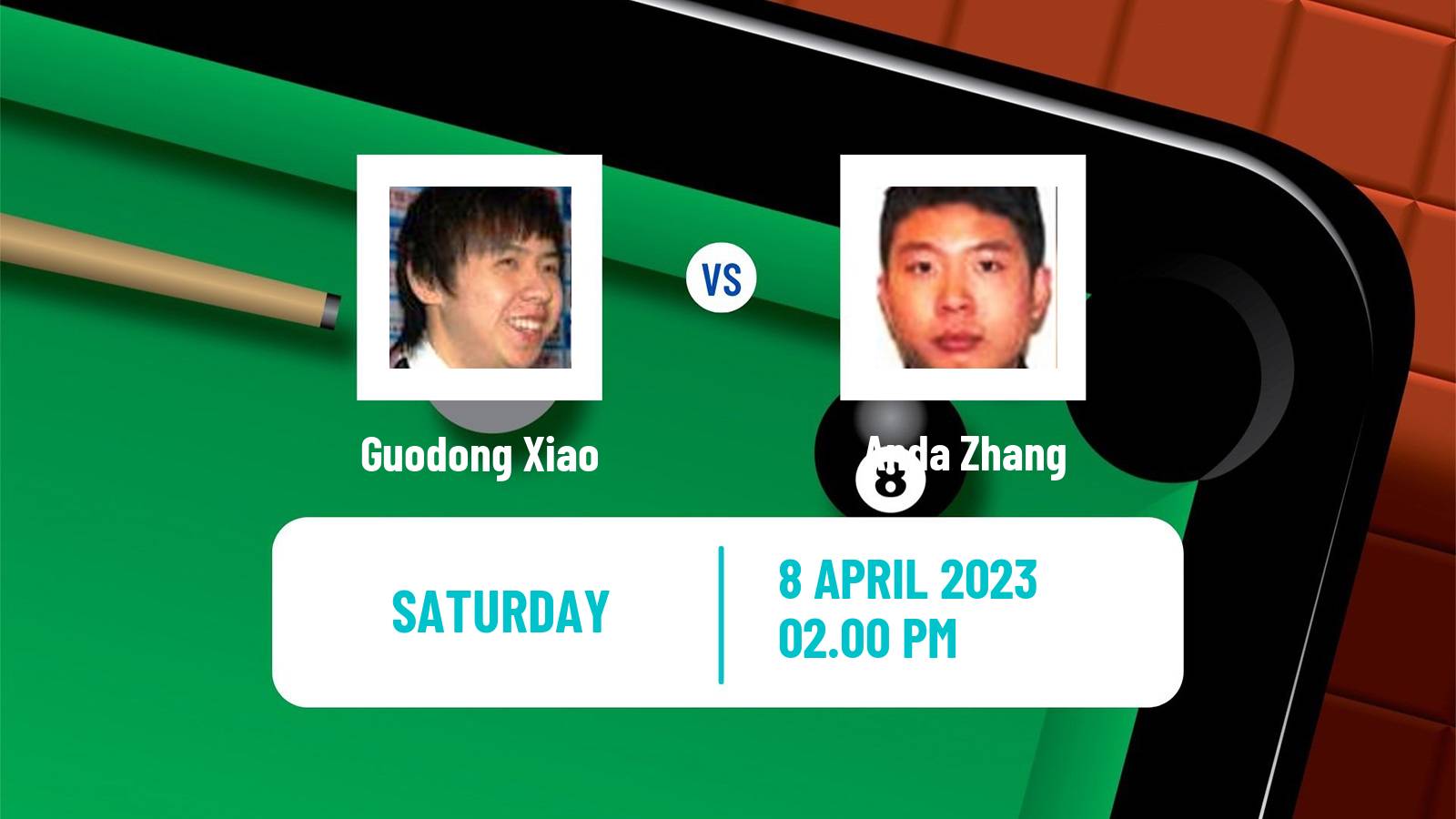 Snooker Snooker Guodong Xiao - Anda Zhang