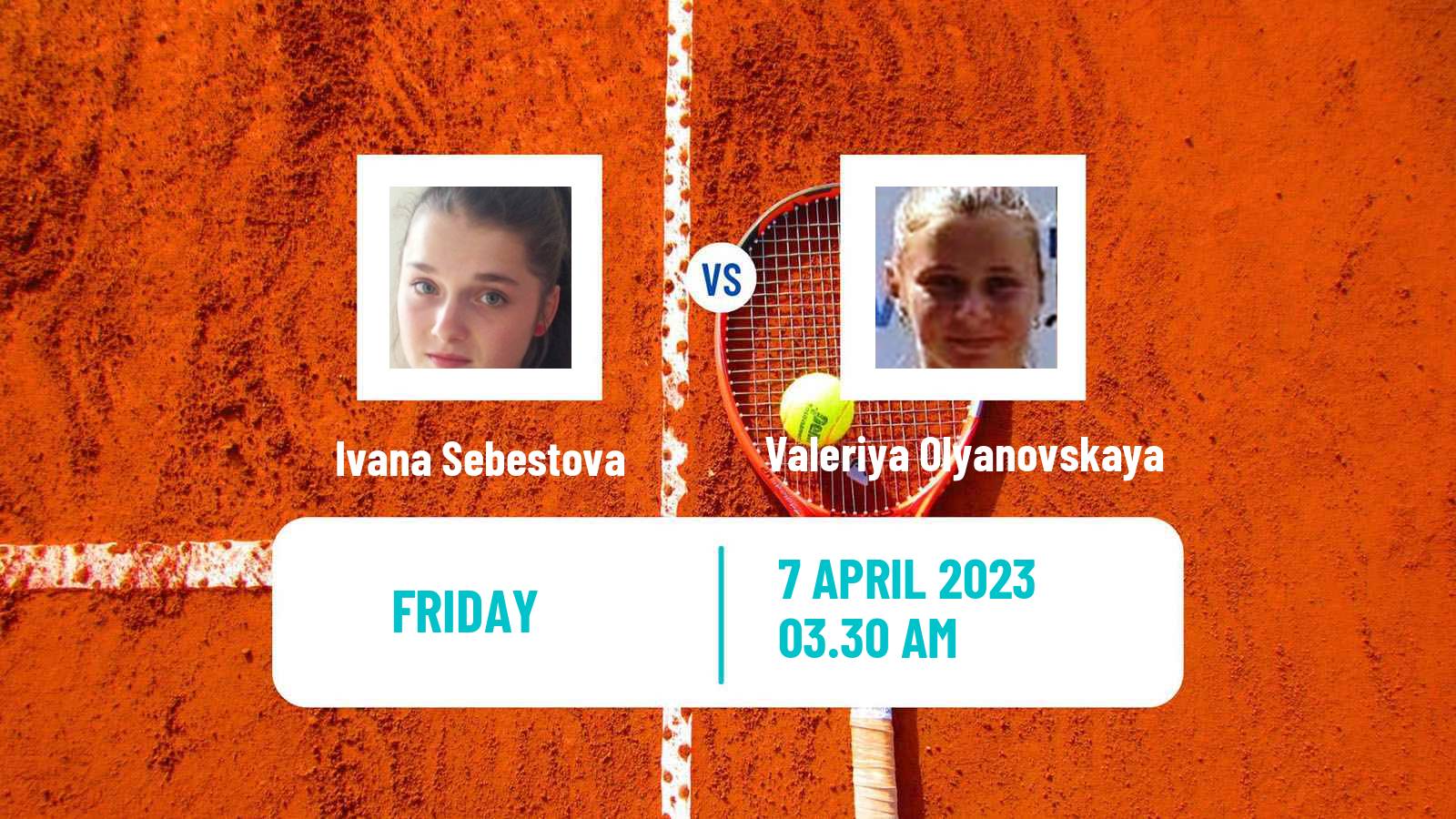 Tennis ITF Tournaments Ivana Sebestova - Valeriya Olyanovskaya