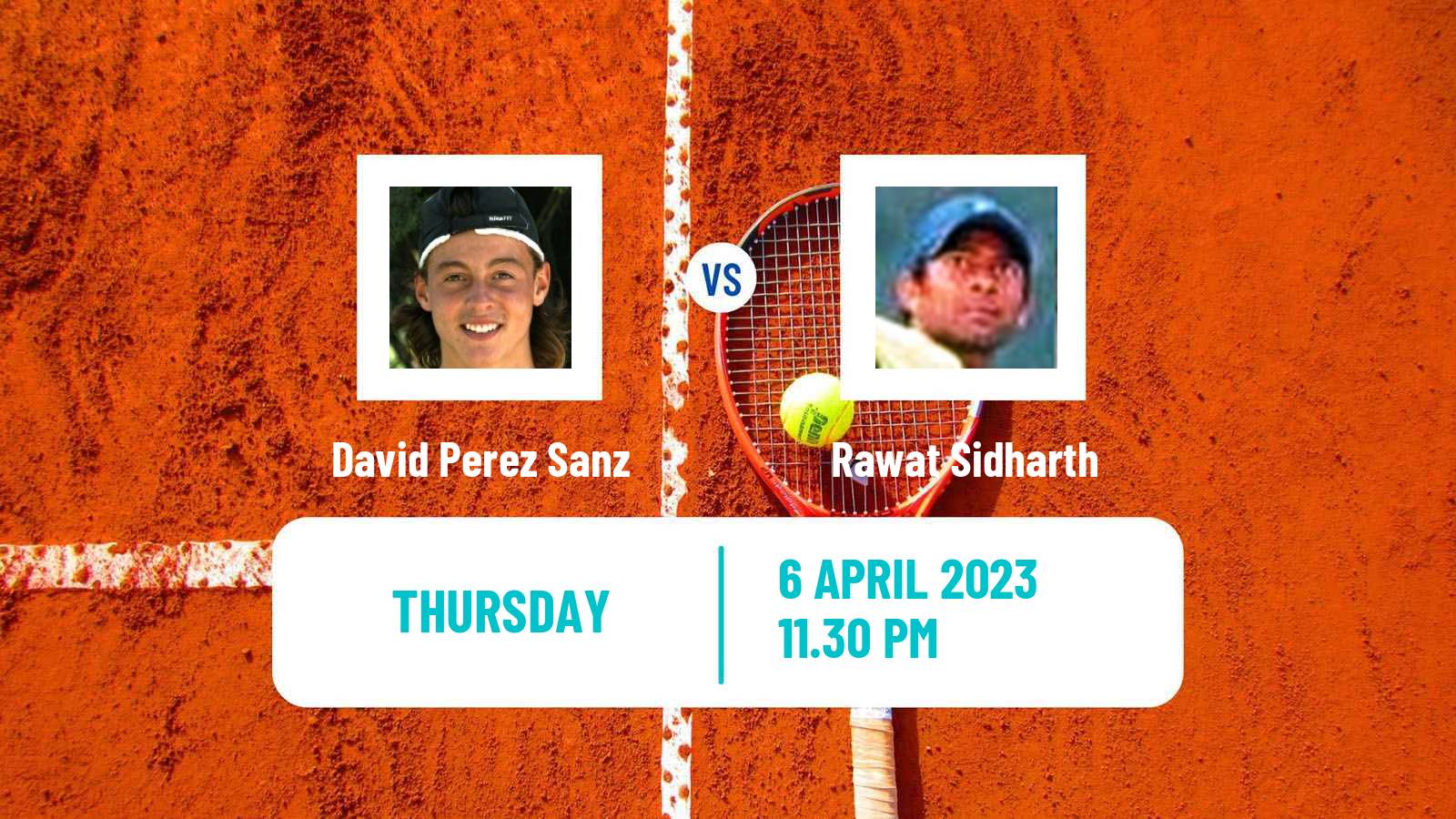 Tennis ITF Tournaments David Perez Sanz - Rawat Sidharth