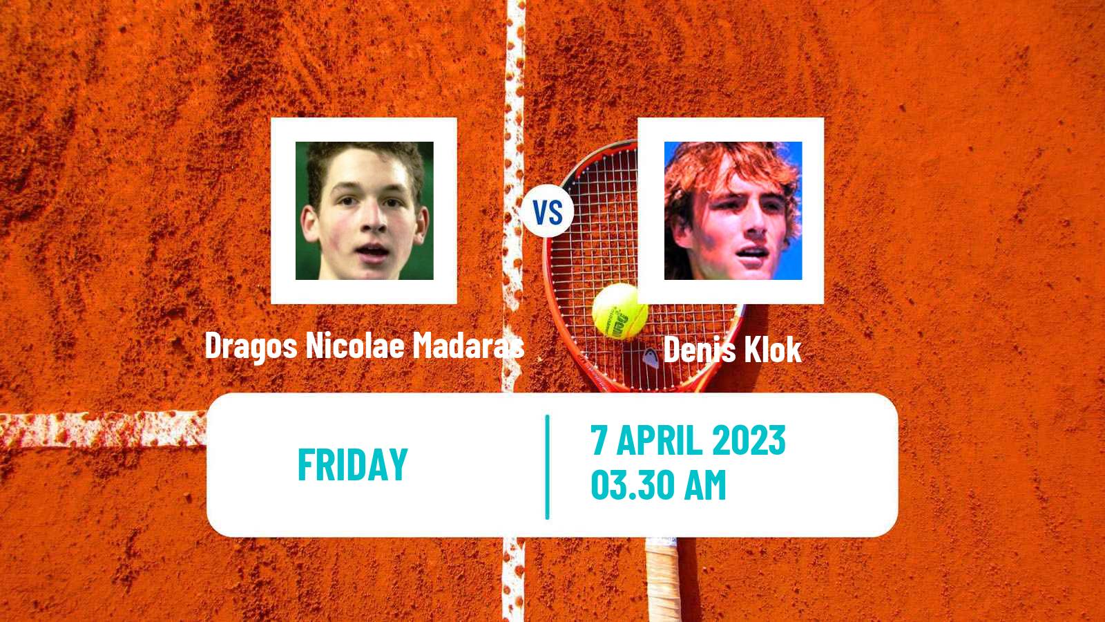 Tennis ITF Tournaments Dragos Nicolae Madaras - Denis Klok