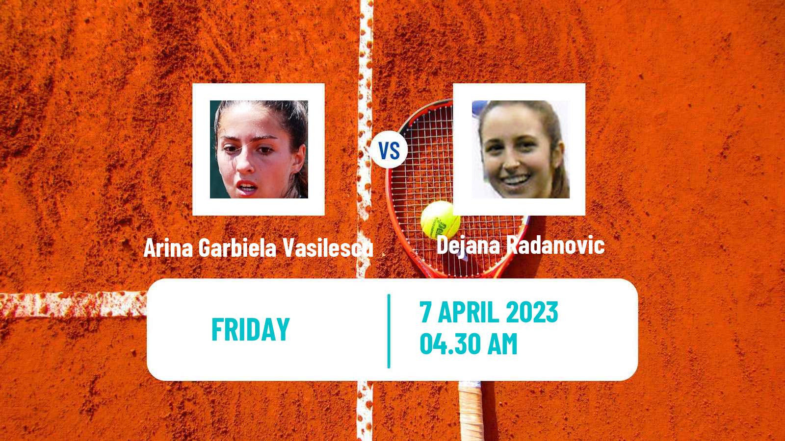 Tennis ITF Tournaments Arina Garbiela Vasilescu - Dejana Radanovic