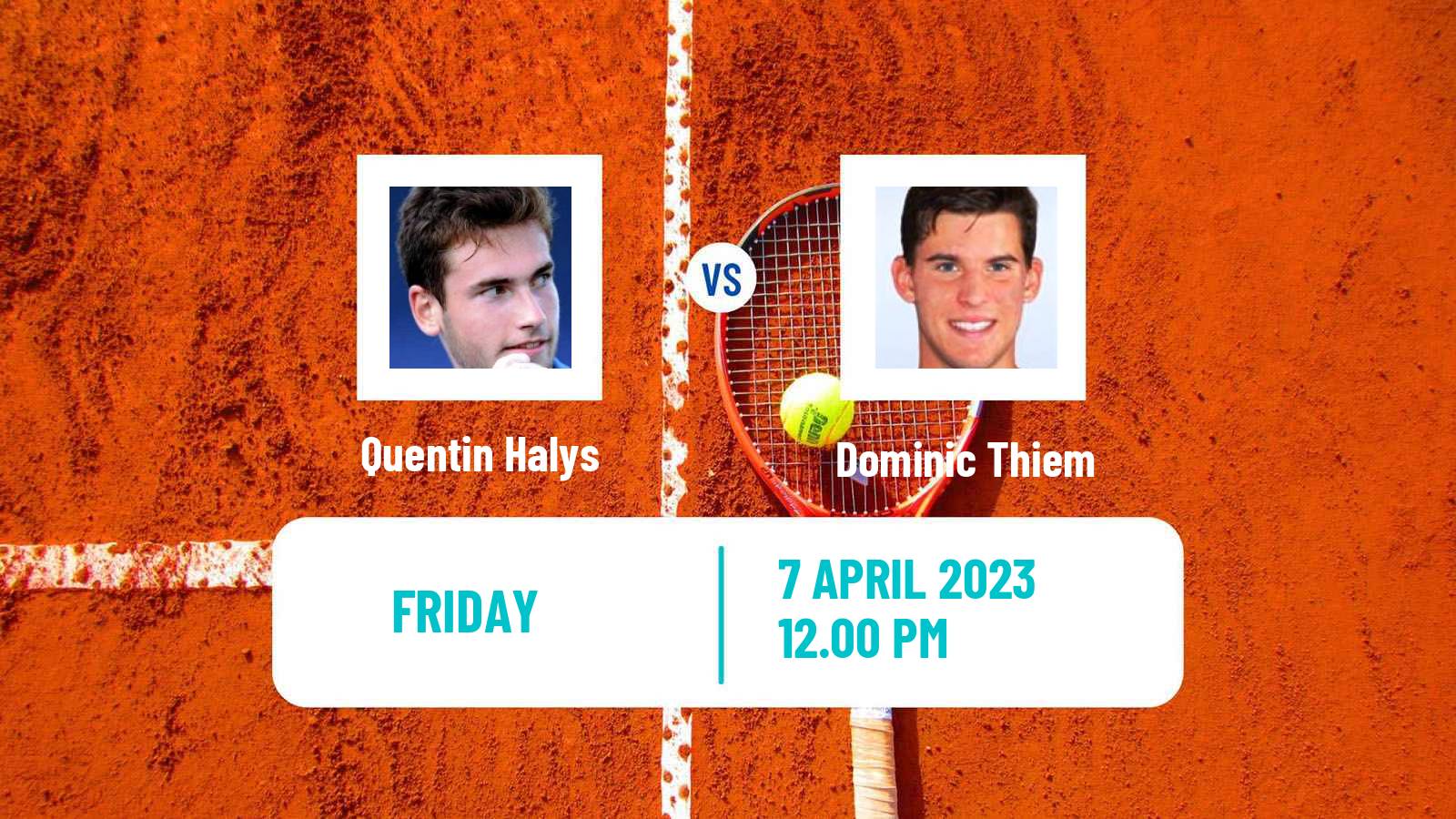 Tennis ATP Estoril Quentin Halys - Dominic Thiem