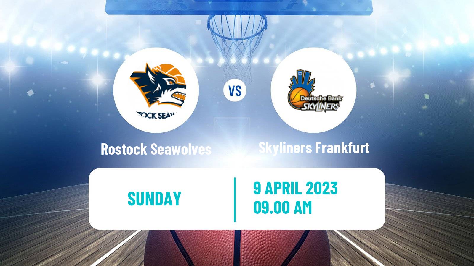 Basketball German BBL Rostock Seawolves - Skyliners Frankfurt