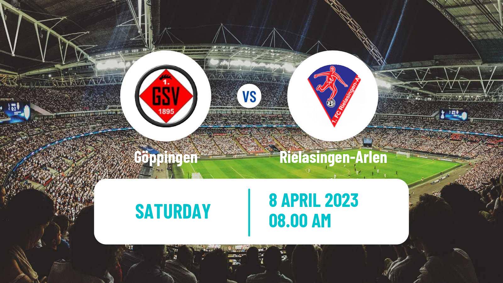 Soccer German Oberliga Baden-Württemberg Göppingen - Rielasingen-Arlen