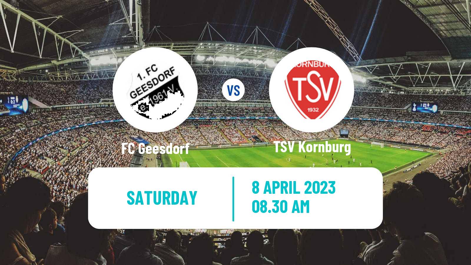 Soccer German Oberliga Bayern Nord Geesdorf - Kornburg