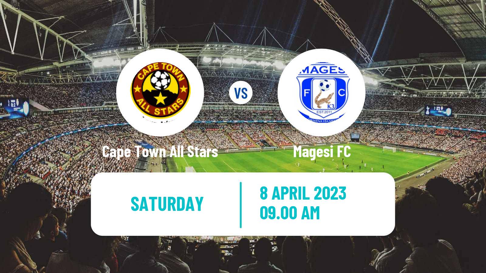 Soccer South African First Division Cape Town All Stars - Magesi