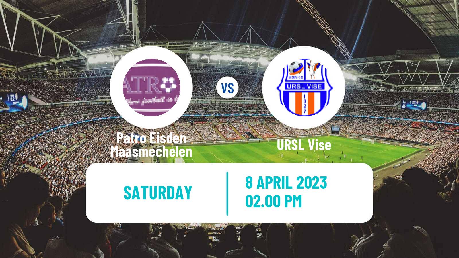 Soccer Belgian National Division 1 Patro Eisden Maasmechelen - URSL Vise