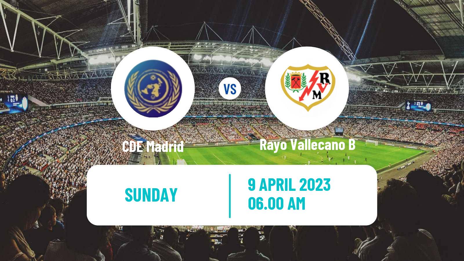 Soccer Spanish Tercera RFEF - Group 7 CDE Madrid - Rayo Vallecano B