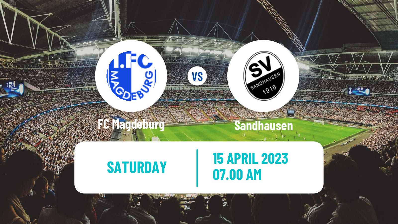 Soccer German 2 Bundesliga Magdeburg - Sandhausen