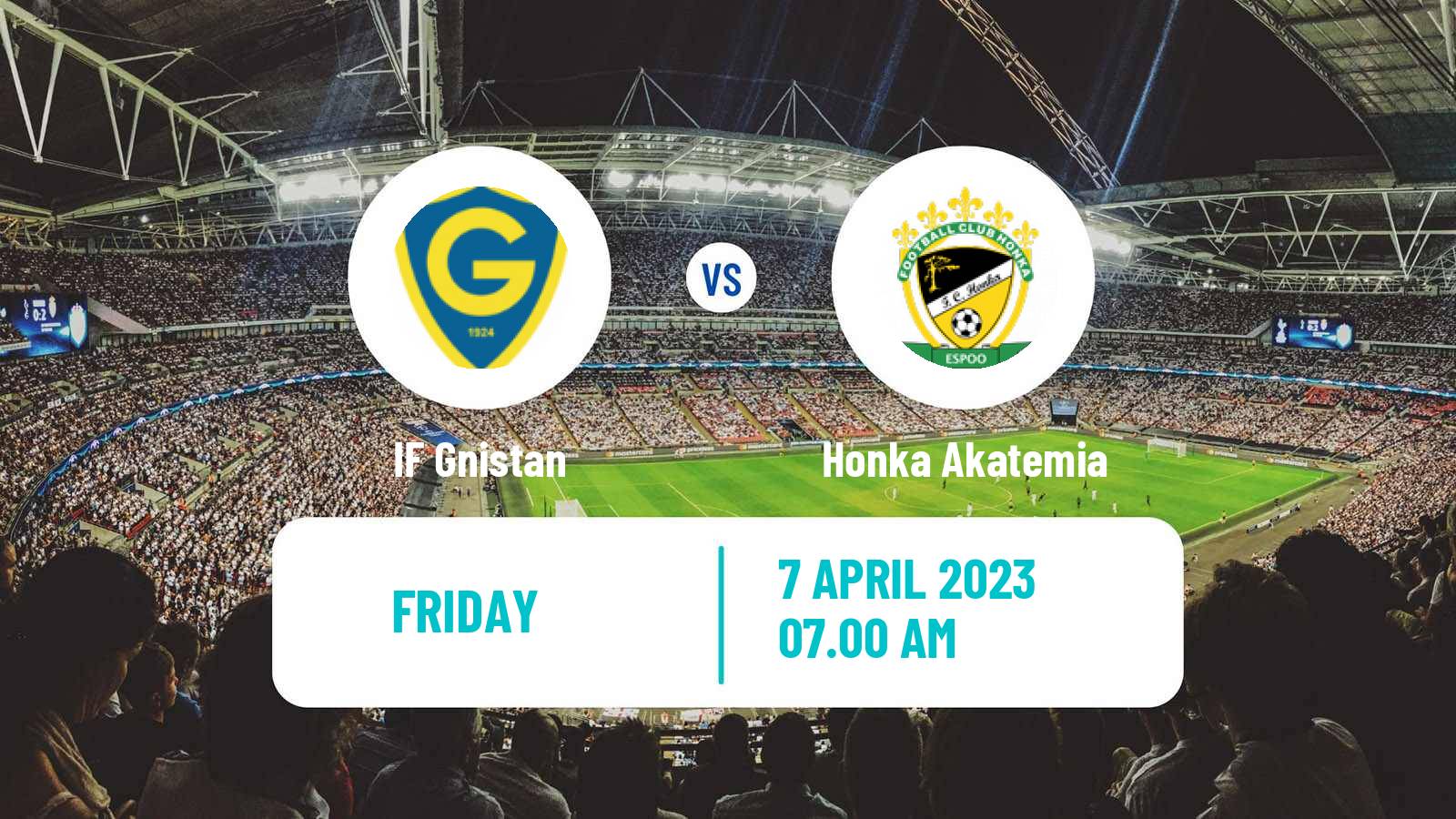 Soccer Club Friendly Gnistan - Honka Akatemia