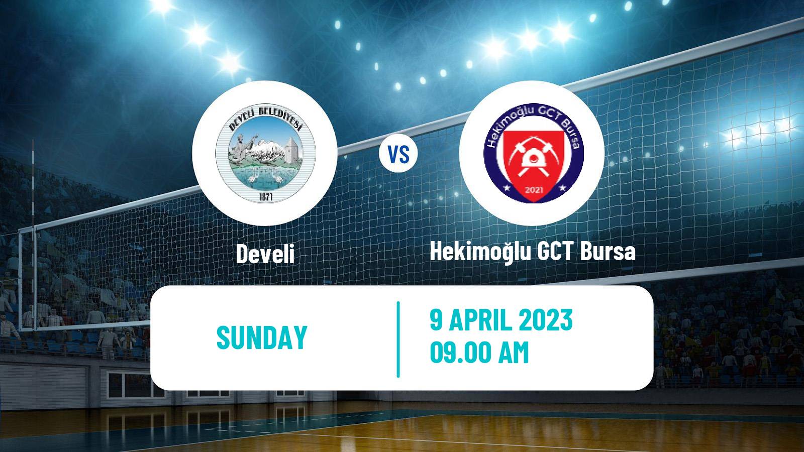 Volleyball Turkish Efeler Ligi Volleyball Develi - Hekimoğlu GCT Bursa