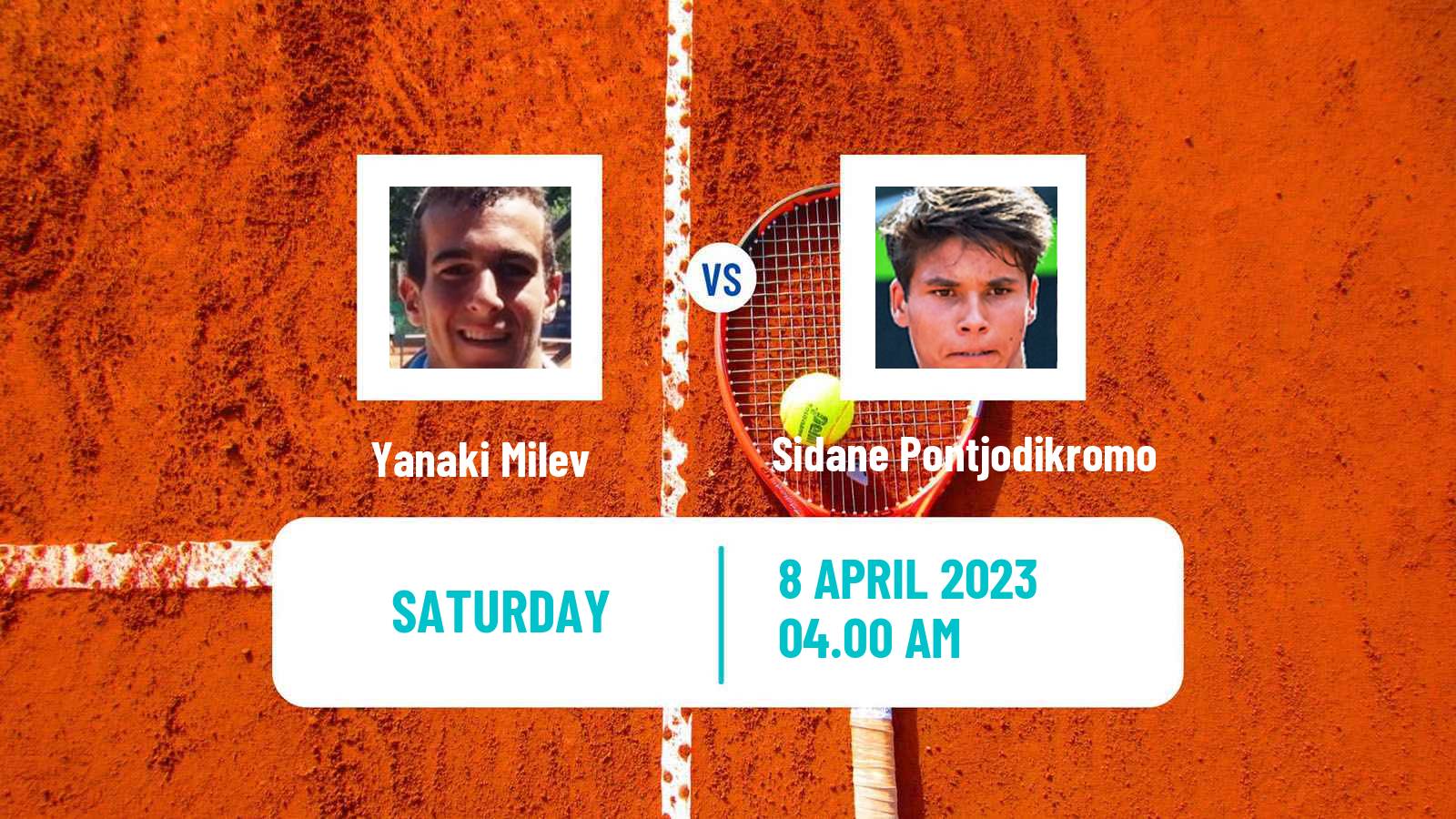 Tennis ITF Tournaments Yanaki Milev - Sidane Pontjodikromo