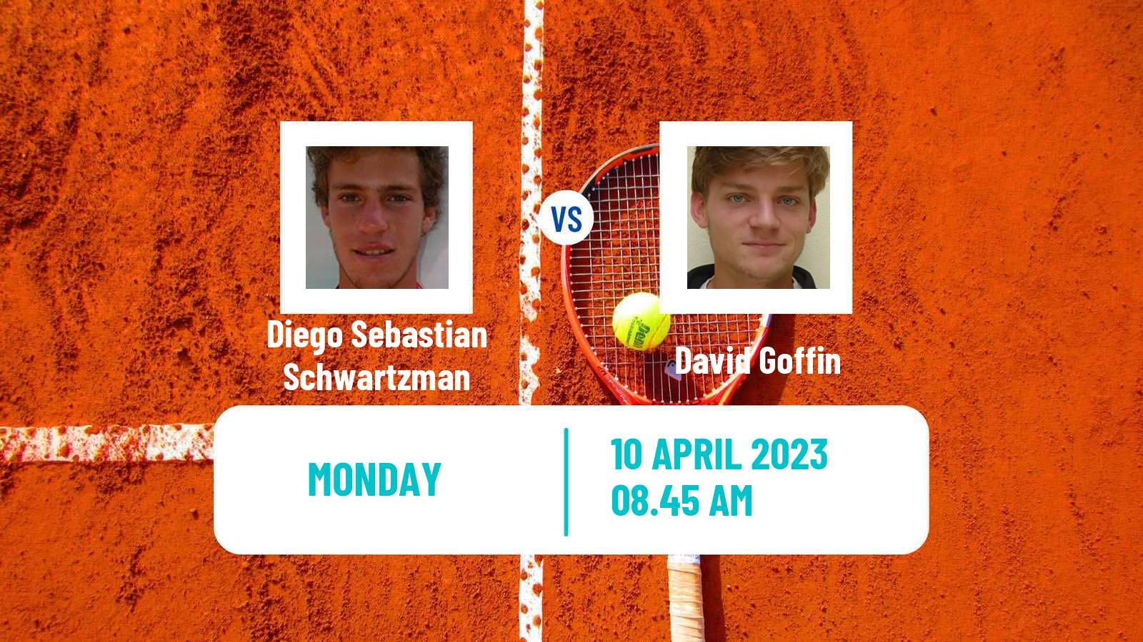 Tennis ATP Monte Carlo Diego Sebastian Schwartzman - David Goffin