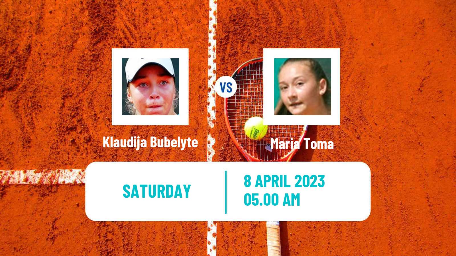 Tennis ITF Tournaments Klaudija Bubelyte - Maria Toma