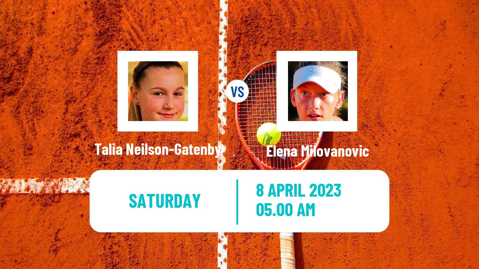 Tennis ITF Tournaments Talia Neilson-Gatenby - Elena Milovanovic
