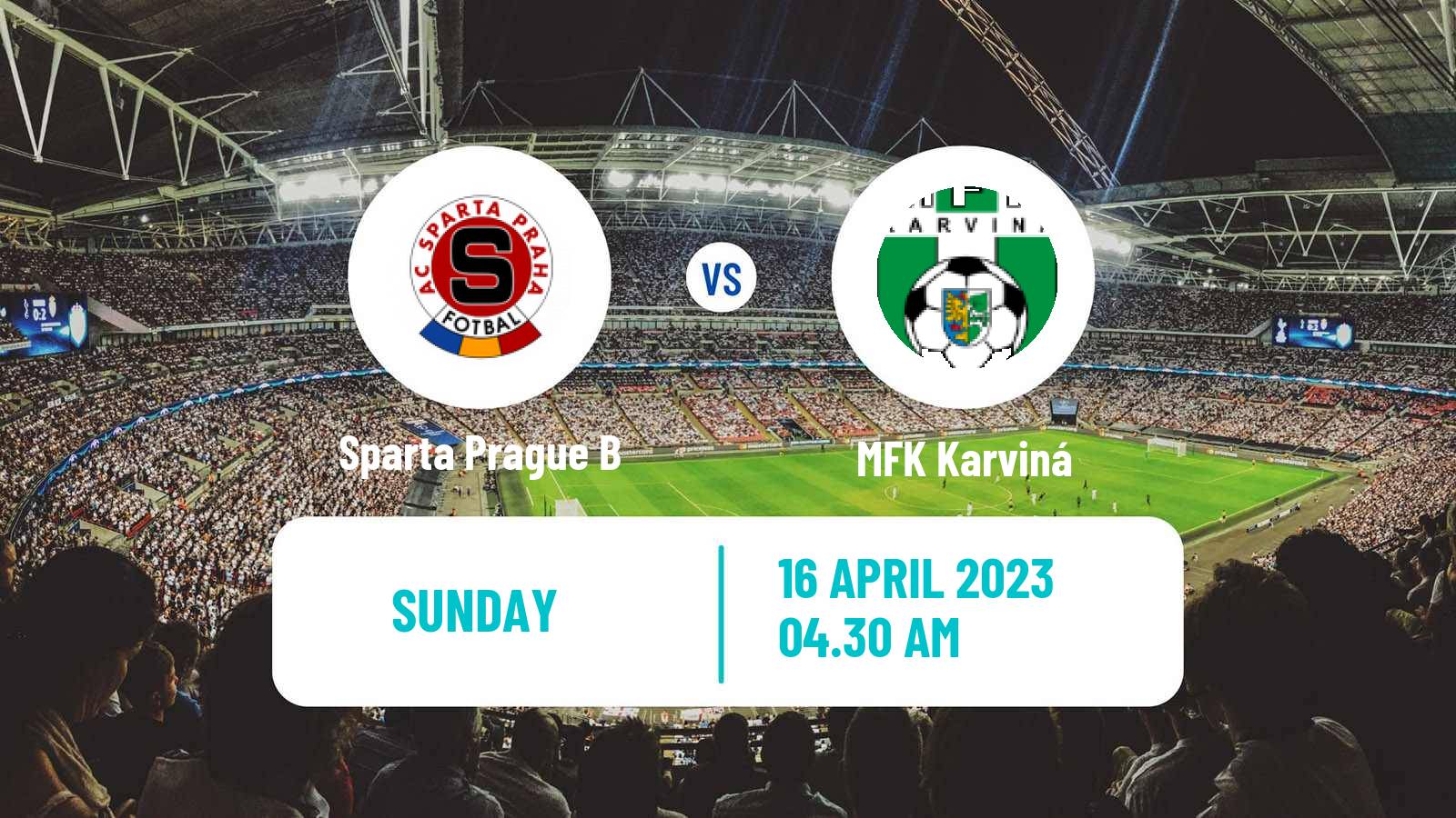 Soccer Czech Division 2 Sparta Prague B - Karviná