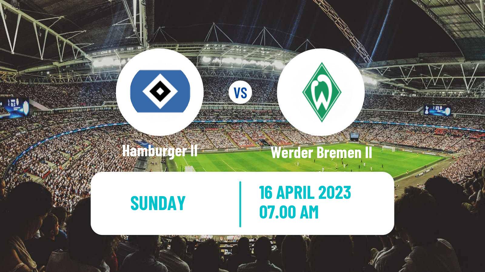 Soccer German Regionalliga North Hamburger II - Werder Bremen II
