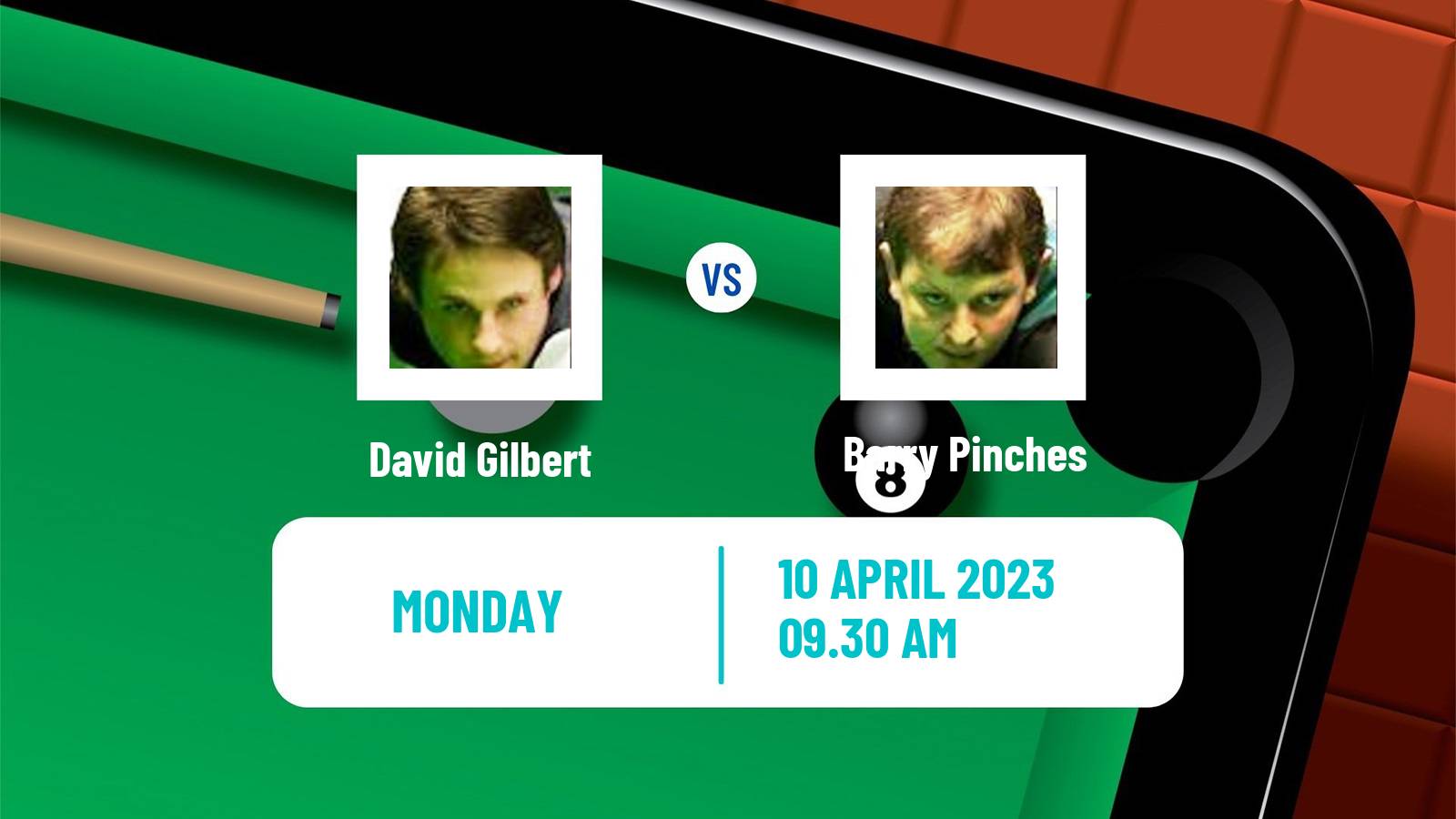 Snooker Snooker David Gilbert - Barry Pinches