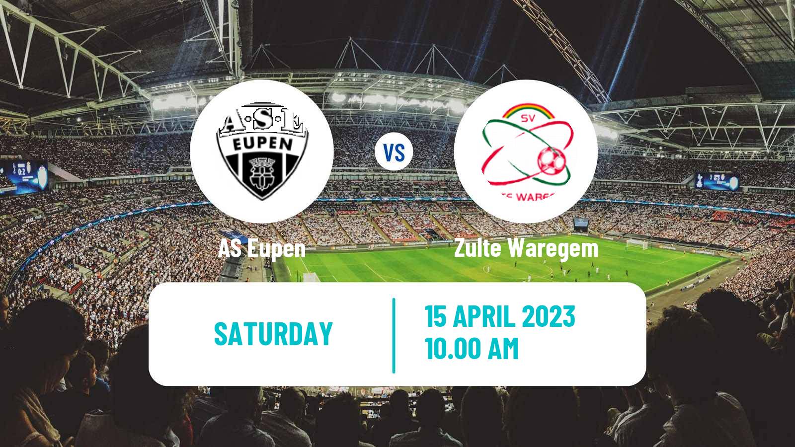 Soccer Belgian Jupiler Pro League Eupen - Zulte Waregem