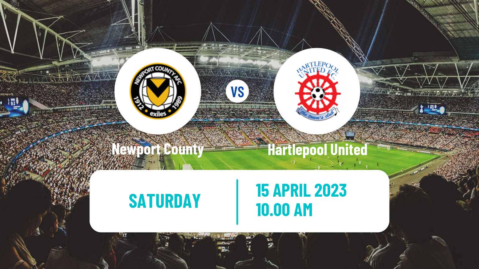 Soccer English League Two Newport County - Hartlepool United