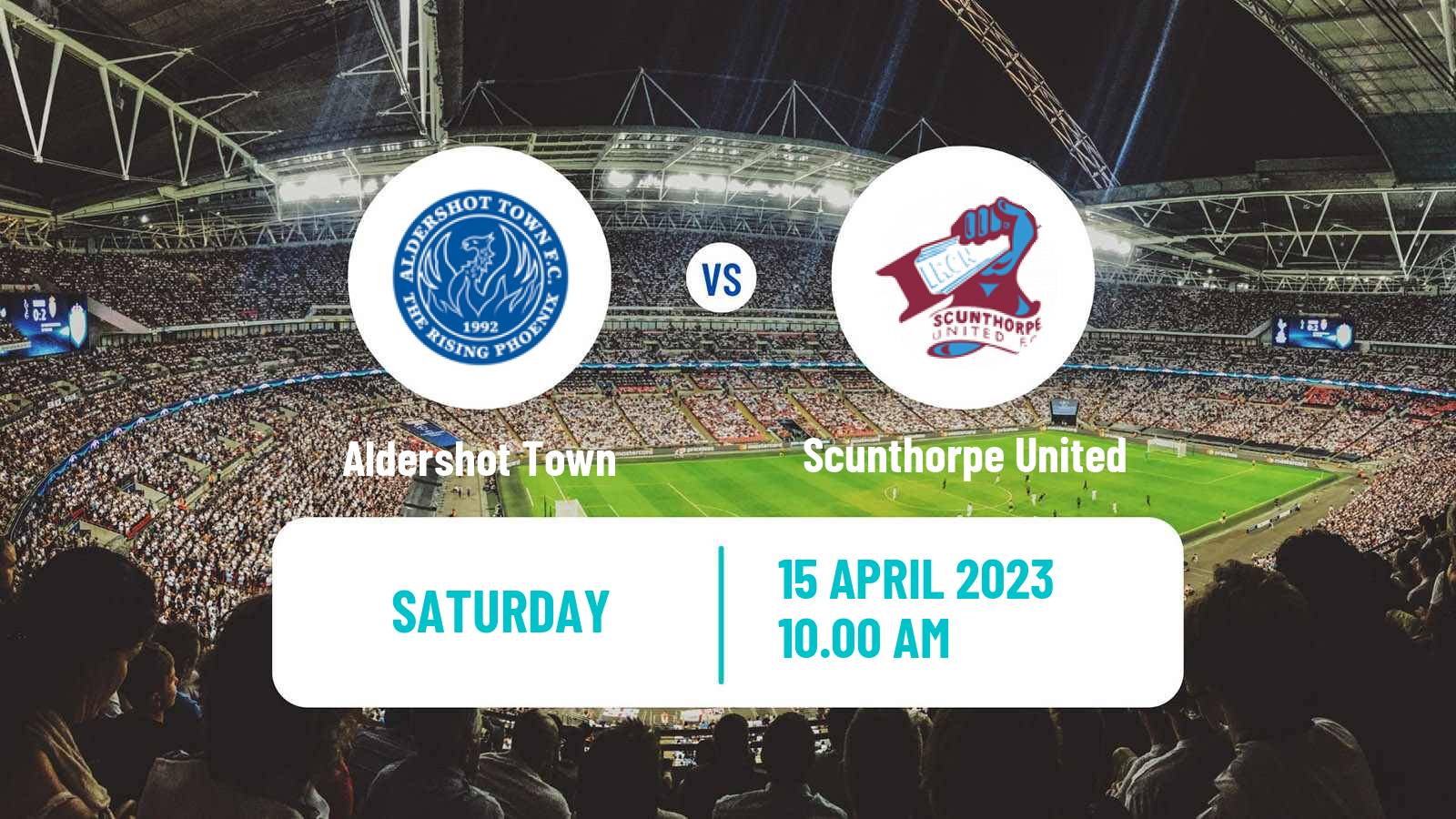 Soccer English National League Aldershot Town - Scunthorpe United