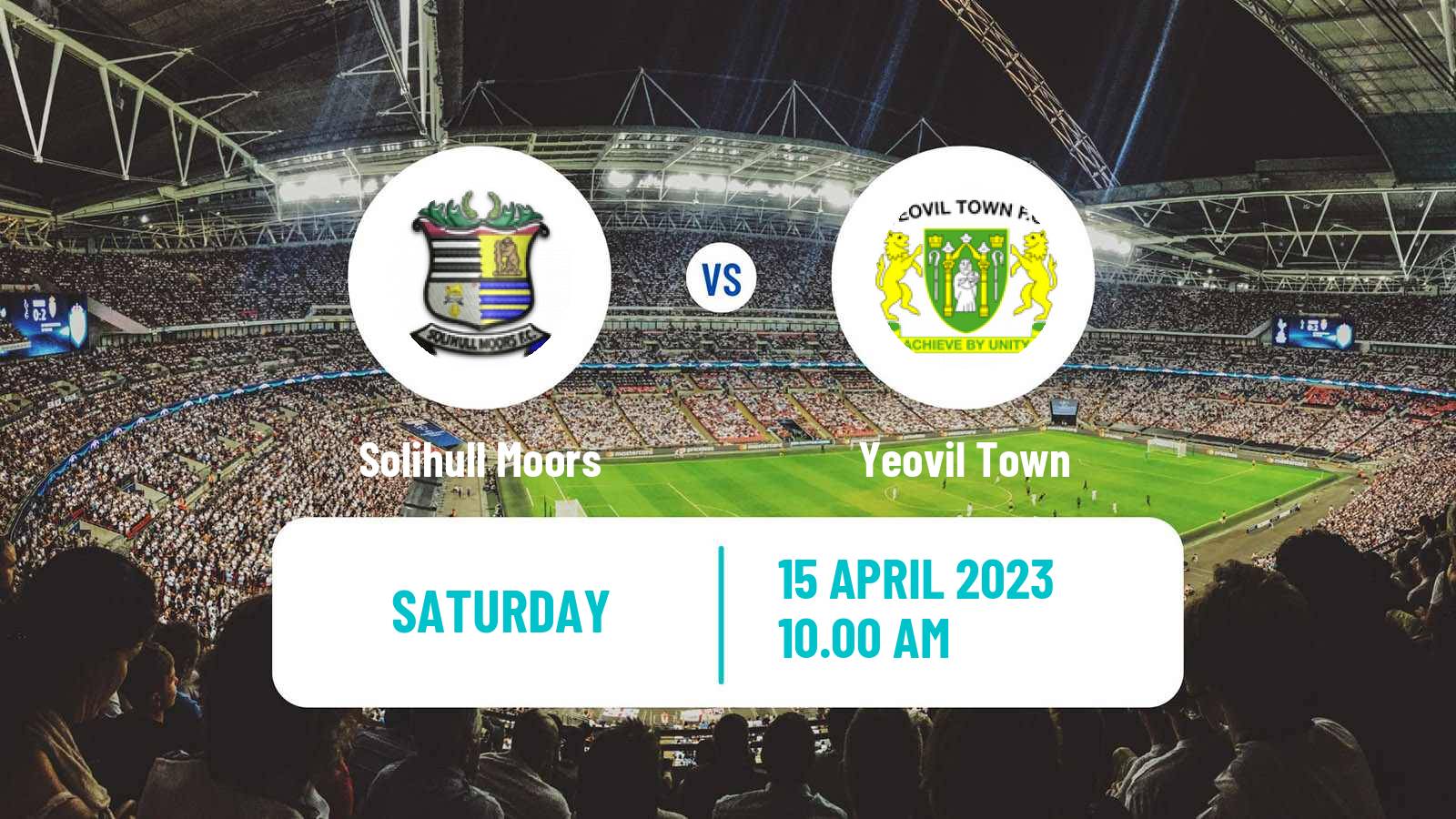 Soccer English National League Solihull Moors - Yeovil Town