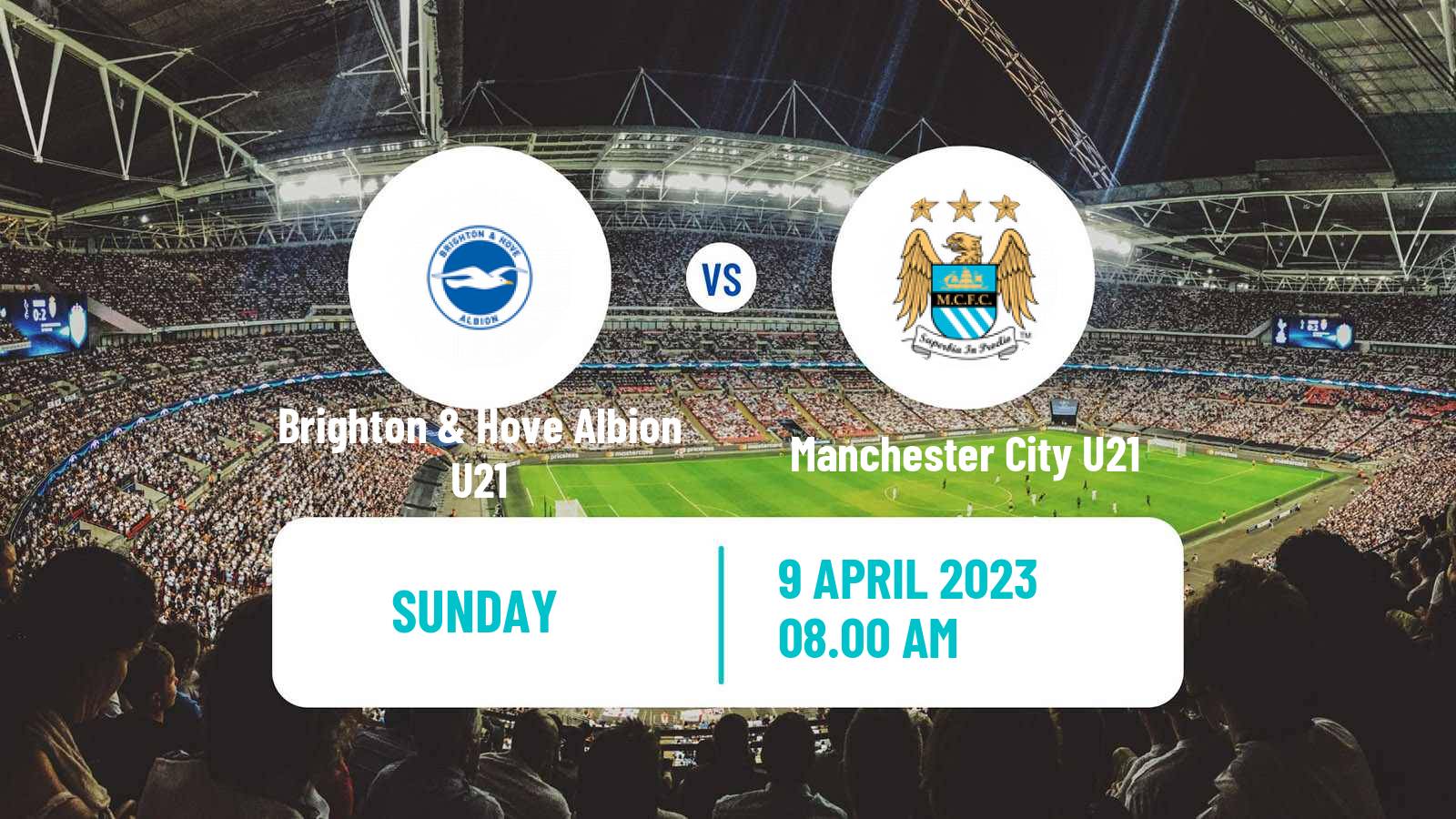 Soccer English Premier League 2 Brighton & Hove Albion U21 - Manchester City U21